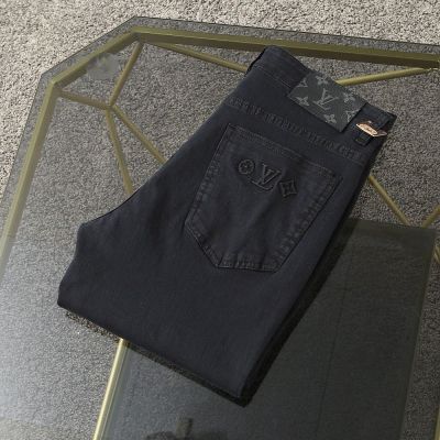 Black Bull 3D Printing Small Straight Tube Pure Cotton Elastic High End Jeans