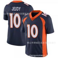 ♀✖ NFL Football Jersey Broncos 10 Blue Broncos Jerry Jeudy Jersey Dropshipping