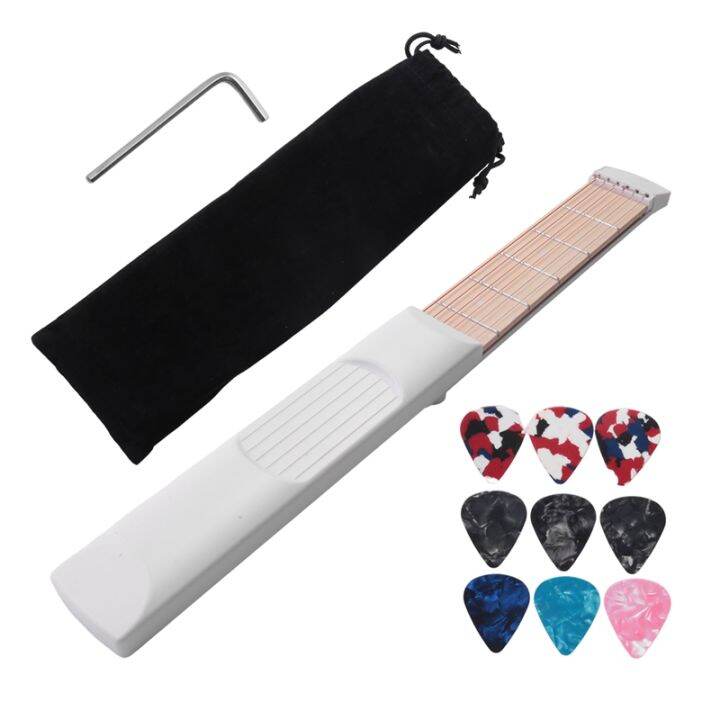 Pocket Guitar Practice Neck Guitar Trainer 6 Fret Portable Guitar Chord Practice Tool For 8106