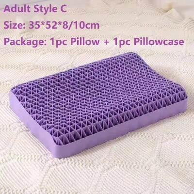 New Arrival TPE Gel Pressure Relief Pillow AdultChild Health Sleep Pillow High Rebound Correction Neck Memory Sleeping Pillow