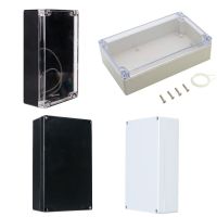 Grey/Black ABS Junction Box Universal Project Enclosure Housing for Electronic w PC Transparent Clear Cover 200mmx120mmx55mm