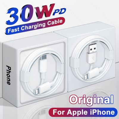 Chaunceybi 30W Original Fast Charging Cable iPhone 14 13 12 USB C X XR XS 8 7 Accessories