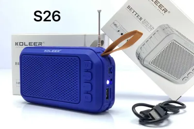 KOLEER S26 Bluetooth 5.1 ลำโพงบลูทูธ ลำโพงไร้สาย เสียงดี กระหึ่ม （ของแท้100%