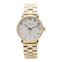 นาฬิกาผู้หญิง MARC BY MARC JACOBS White Dial Gold-tone Ladies Watch MBM3243