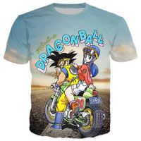 เสื้อยืดพิมพ์ลาย Goku And Bulma Ride สำหรับผู้หญิง/ผู้ชาย3D ใหม่2019