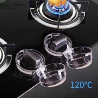 2Pcs Gas Stove Oven Knob Cover Padlock Lid Lock Protector Baby Kitchen Safety Children Protection Kitchen Switch Protection Tool