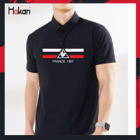 HAKARI เสื้อโปโลผู้ชาย,เสื้อโปโลผ้าฝ้ายแขนสั้นลำลองเสื้อโปโลแบบนักธุรกิจสำนักงานทางการอินเทรนด์เสื้อแฟชั่นฤดูร้อนเสื้อยืดลายดอกไม้