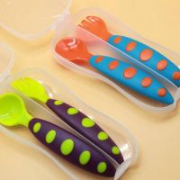 Baby Spoon Fork Set Children Utensil Tableware Infant Feeding Flatware