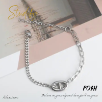 Studify | Posh Bracelet วัสดุไทเทเนียม เบาสวมใส่สบาย ไม่ลอก ไม่ดำ ไม่สนิม เหมาะกับคนแพ้ง่าย