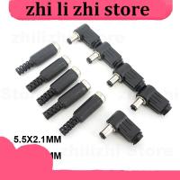 zhilizhi Store Right angle DC male female Power Connector Plug 5.5MM * 2.5MM / 2.1MM Jack Socket Adapter straight 90 Degree 5.5*2.5MM 5521