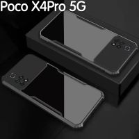 Poco X4Pro(พร้อมส่งในไทย)เคสกันกระแทกขอบสีหลังใสXiaomi Poco X4 Pro 5G/Poco M4 Pro 4G/Poco M4Pro 5G