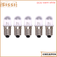 Sissi หลอดไฟ Led E10 3V 4.5V หลอดไฟเครื่องดนตรีไฟให้สัญญาณไฟฉาย5ชิ้น