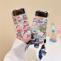 [On1ine 3C Digital} เคสโทรศัพท์ภาพประกอบเด็กผู้ชายการ์ตูนตลกสำหรับ Samsung Galaxy Z Flip 4 3เคสใสน่ารักเคสป้องกัน Flip3 Flip4 5G