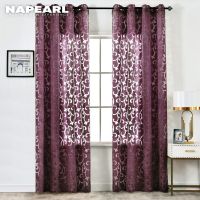 【HOT】✼♕ NAPEARL Luxury Fashion Semi-blackout Curtains Window Room Panel Fabrics Door