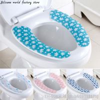 【LZ】✟❅  Silicone world 1 Pair Reusable Warm Toilet Seat Filling Washable Bathroom Mat Seat Cover Thick cartoon sticky Toilet cushion