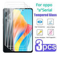 ฟิล์มกระจกเทมเปอร์1-3ชิ้น OPPO A58 A98 A1 A77 A77S 4G 5G 2022 2023หน้าจอฟิล์มป้องกันฟิล์มกันรอยด้านหน้าชัดเจนแบบ HD