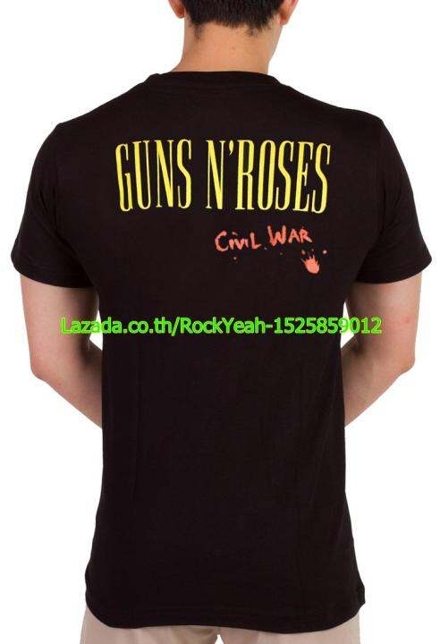 เสื้อวง-guns-n-roses-เสื้อเท่ห์-แฟชั่น-กันส์แอนด์โรสเซส-ไซส์ยุโรป-rcm1498