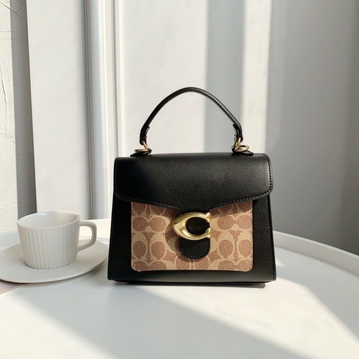 COACH Tabby Top Handle 20 With Signature Canvas Detail