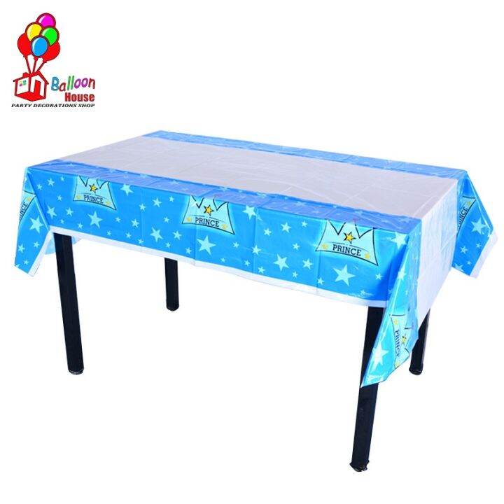 Balloon House Birthday Party Table Cover Disposable Plastic Table Cloth