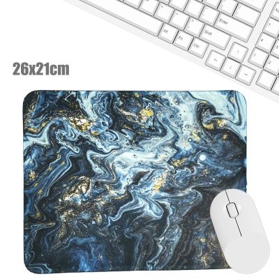 （A LOVABLE）น้ำคลื่นหินอ่อน SiliconePad NordicMouse Pad สำหรับแล็ปท็อปข้อมือส่วนที่เหลือตารางเสื่อโต๊ะ SetSupplies