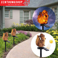 โคมไฟโซล่าเซลล์ โคมไฟพลังงานแสงอาทิตย์รูปทรงกระรอก พร้อมส่ง Solar Lamp Squirrel Shape  Sinthongshop