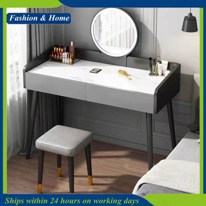 Nordic Vanity dresser with LED Lights Dresser with Drawers Lazada PH