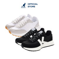 KANGOL Sport Shoes unisex รองเท้ากีฬา รองเท้าผ้าใบ ผูกเชือก สีดำ, ขาว 62527654