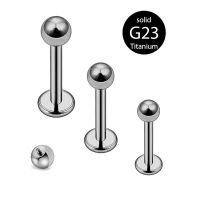 2-10pcs G23 Titanium Internally Threaded Labret Bar Monroe Lip Studs Helix Cartilage Tragus Piercing Body Jewelry