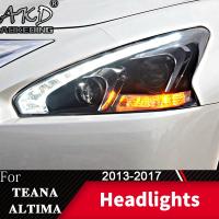 ✆﹊ Head Lamp For Car Nissan Teana 2013-2017 Altima Headlights Fog Lights Day Running Light DRL H7 LED Bi Xenon Bulb Car Accessory