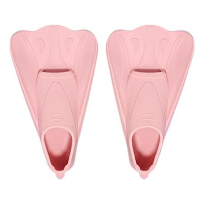 Kids Fins for Swimming Soft Scuba Diving Snorkeling Flippers for Training Swimming Supplies Short Training Flippers for Freestyle Breaststroke impart