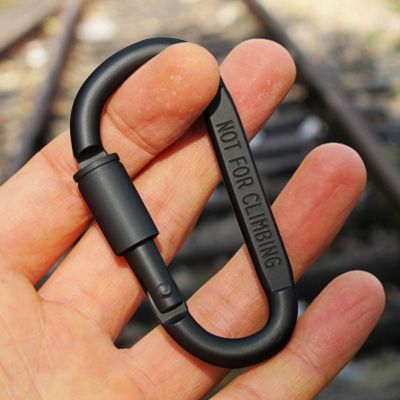 ♝□ 2pcs Mountaineering Caving Rock Climbing Carabiner D-ring Safety Carabiner Travel Outdoor Survival Aluminum Alloy Hook Buckle
