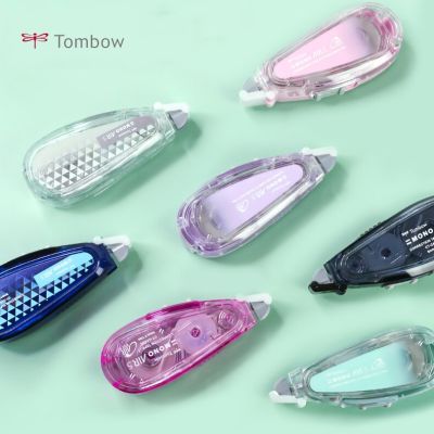 1Pc Tombow MONO Air Mute Correction Tape 10M Transparent Mute Student Use Correction Tape Replacement Core CT-CAX5C