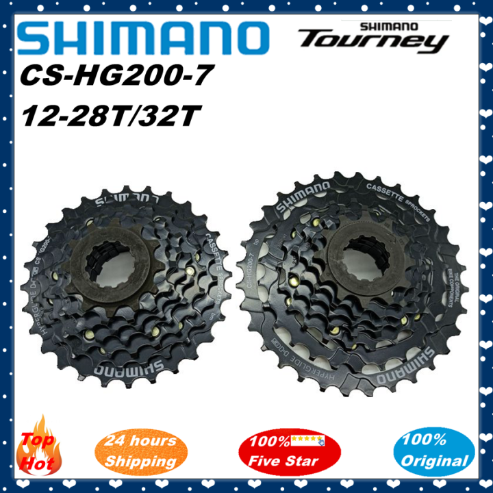Shimano Sprockets Shimano CS-HG200 7-Speed Bike Cassette 12-32T
