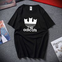 【New】สูงผ้าฝ้ายที่มีคุณภาพ3รูปแบบแมวเสื้อ T ชายเสื้อลำลองหลวมยี่ห้อ3D พิมพ์ Streetwear ฤดูร้อนนุ่มสั้นแขนสั้น Unisex Tee top