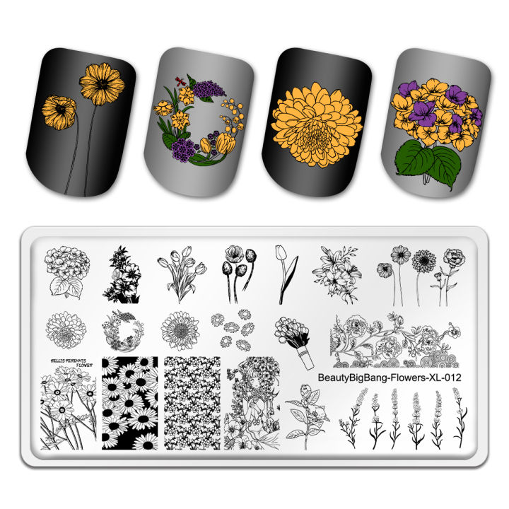 beautymalls-beautybigbang-nail-stamping-plates-nail-art-stamping-plate-template-manicure-flower-leaves-plants-beautybigbang-flowers-xl-012