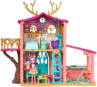 Enchantimals บ้านตุ๊กตา Cozy Deer House Playset มาพร้อมกับตุ๊กตา เอนเชนติมอล กวาง และเพื่อนสัตว์ของเธอ