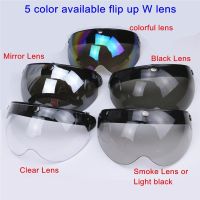 ♙♗ Professional W shape Motorcycle Helmet Glass 3/4 Open face helmet visor 3 pin helmet windshield มีให้เลือก 5 สี