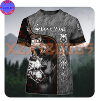【 xzx180305 】Personalized Custom Name Wolf And Moon Night 3D Full Print T SHIRT 05