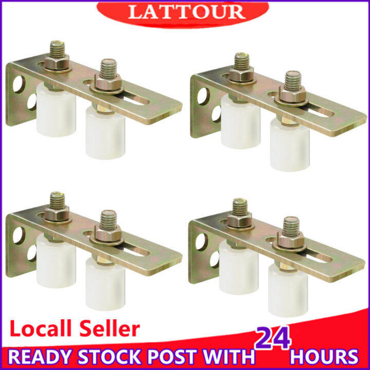 Slide Gate Guide Roller Wheel with L Post Bolted Bracket Adjustable