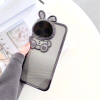Gradient electroplated rabbit lens bracket shell for iphone 11 case iphone xs iphone 11 iphone 13 case iphone xs max case