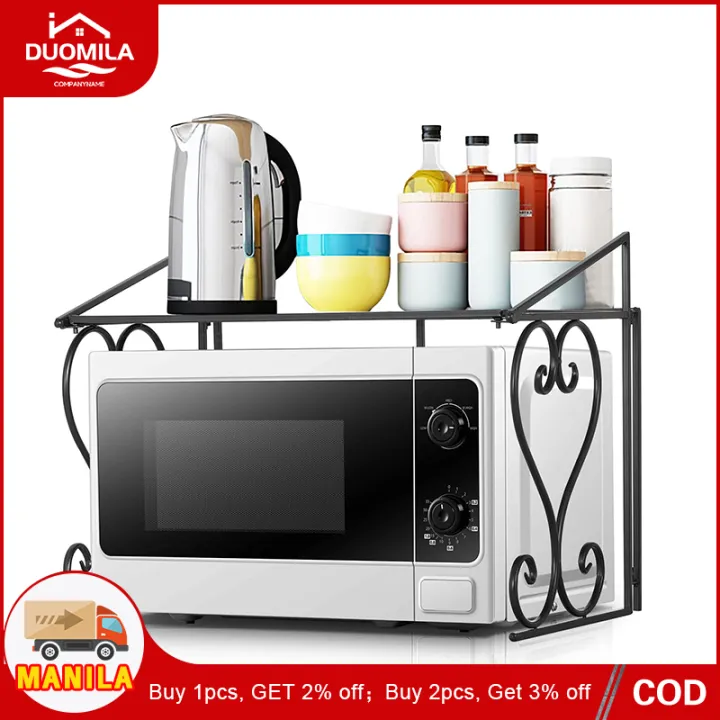 DML Kitchen Microwave Oven Rack Shelf Over the Microwave Stand Shelf ...
