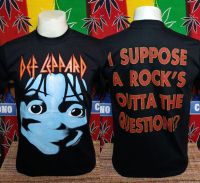 เสื้อวง DEF LEPPARD วงร็อค ไม่มีตะเข็บข้าง คอฟิด เสื้อทัวร์ เสื้อวินเทจ เสื้อผู้ชาย วงร็อคต่างประเทศ