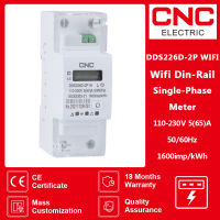 CNC DDS226D-2P WIFI เฟสเดียว65A ราง Din WIFI สมาร์ทพลังงานเมตรจับเวลาการใช้พลังงานการตรวจสอบ KWh เมตร Wattmeterz