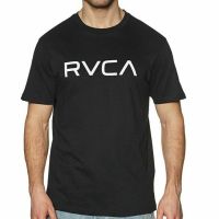 RVCA logo graphic cotton O-neck T-shirt for men