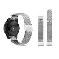 （Bar watchband）สายโลหะสำหรับ Garmin Fenix 6S,ขนาด26 22 20มม. 6X 6 Pro Fenix 5X 5 5 5 5S 3ชม. สายสายใส่ข้อมือสร้อยข้อมือเหล็กสแตนเลสปล่อยอย่างรวดเร็ว