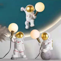 Modern Table Lamp Astronaut Wall Sconce Desk Lighting Fixture Children Room Bedroom Decor 3D Moon Spaceman Desktop Night Light