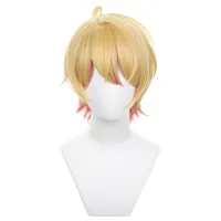 Hoshino Akuamarin Cosplay Wig Anime Oshi No Ko Cos Short Wig Orange Pink Wig Men Heat Resistant Synthetic Wigs