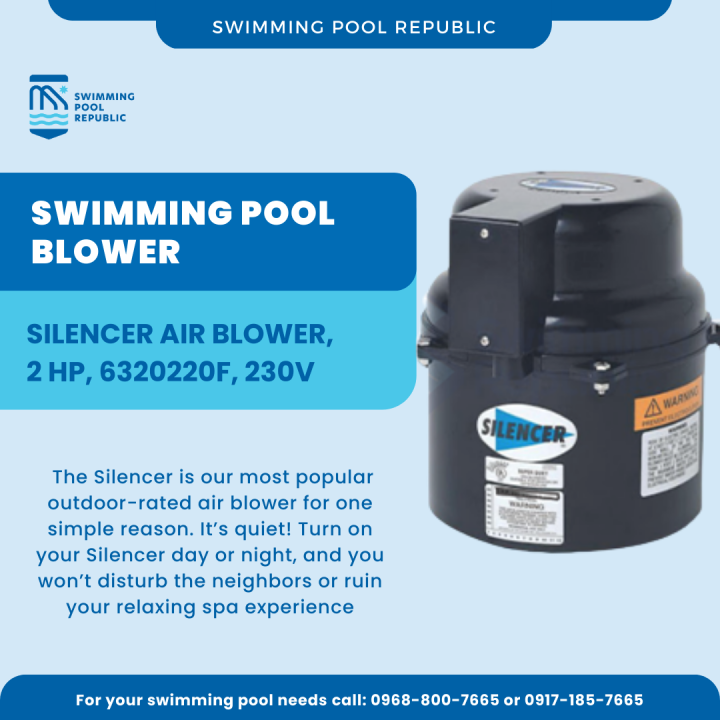 SWIMMING POOL BLOWER, SILENCER AIR BLOWER, 6320220F, 2 HP, 230V Lazada PH