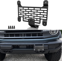 License Plate Holder Side Mount Front License Plate Frame for Standard Plastic Bumper for Bronco Accessories 6th Gen. 2021-