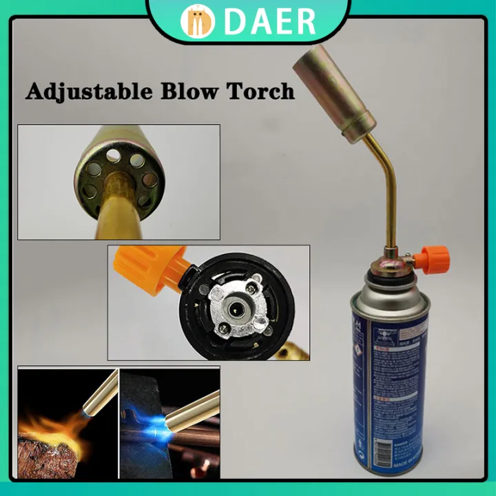 Metal Flame Butane Gun, Gas Torch Lighter, Welding/Camping Tool, For Pastries, Desserts (Tank Excluded